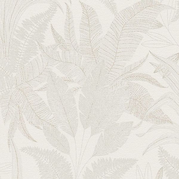 PROFHOME 396542-GU Landhaus Tapete Floral Matt Creme Beige 0,53 m x 10,05 m günstig online kaufen