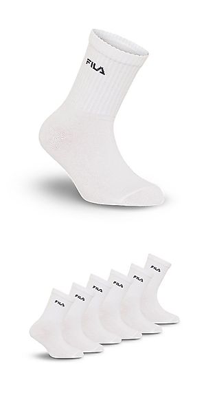 Fila Socken (6-Paar) breites Rippenbündchen, Cotton-Mix, Unisex günstig online kaufen
