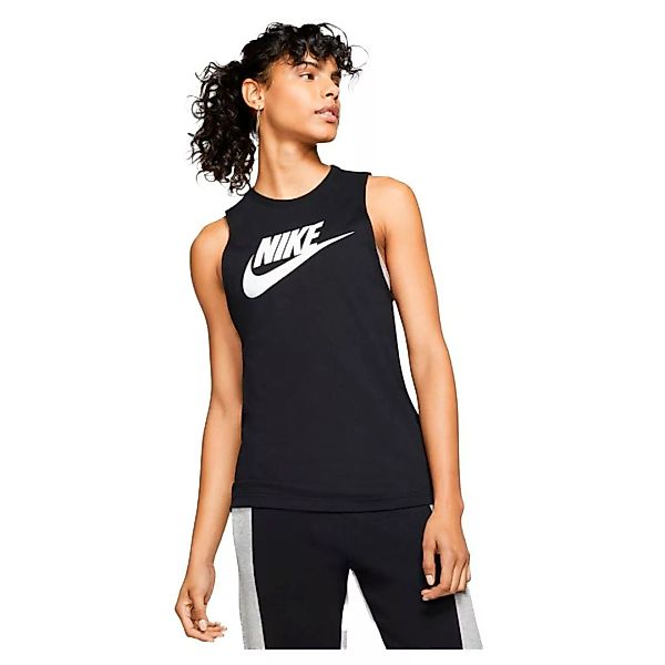 Nike Sportswear Muscle Ärmelloses T-shirt XS Black / White günstig online kaufen