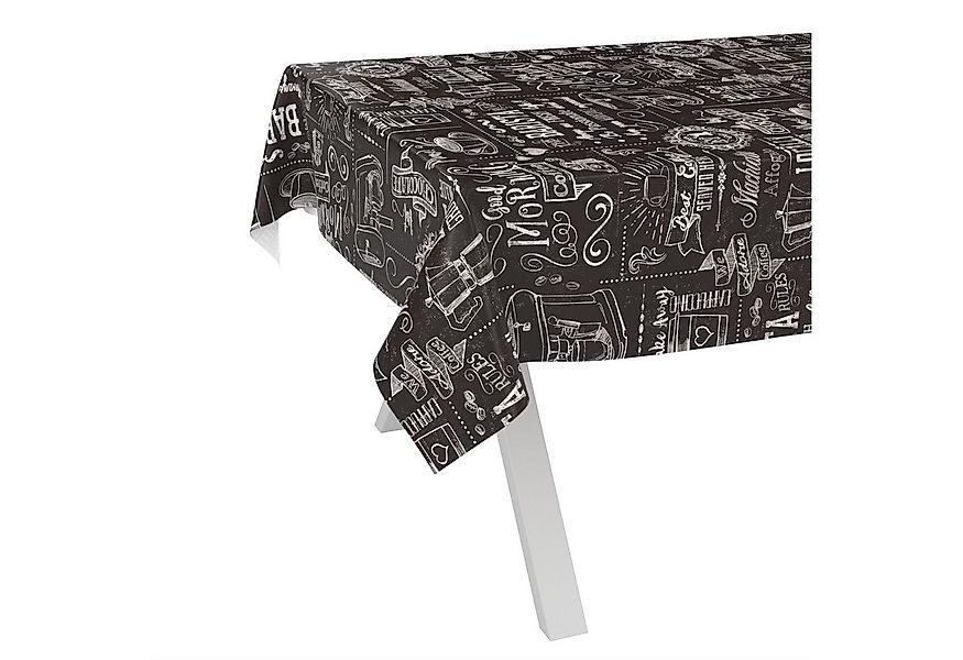 ANRO Tischdecke Wachstuch abwaschbar Barista Tischwäsche (Einzelstück 1-tlg günstig online kaufen