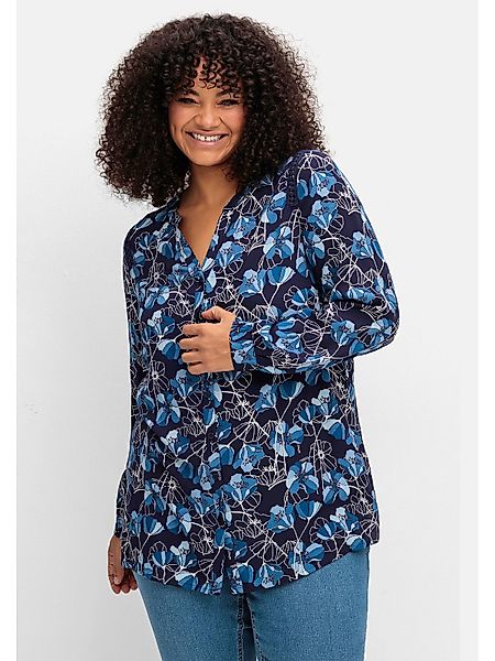 Sheego Druckbluse Große Größen mit Blütenprint günstig online kaufen
