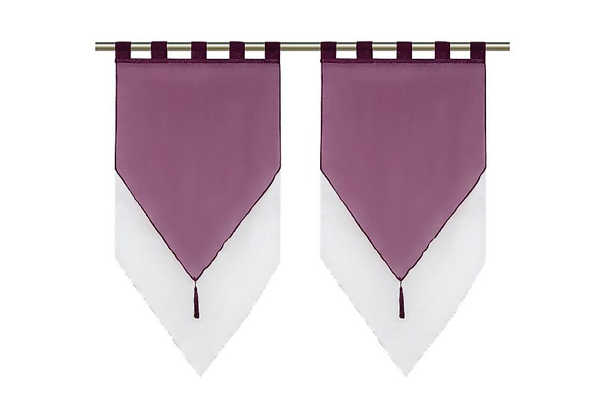 Delien Scheibengardine Lydia (2 St), Schlaufen, mit Quaste Panneaux günstig online kaufen