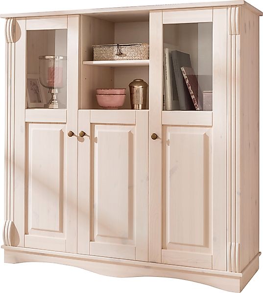 Home affaire Highboard »Teresa«, (Maße (B/T/H): 119/40/120 cm), Vitrine, Tü günstig online kaufen
