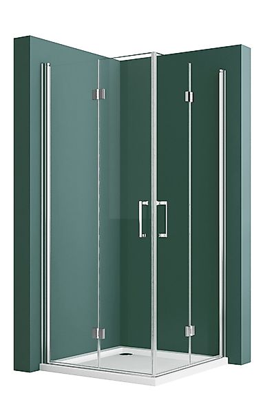 Hopibath Eckdusche 90x80 80x80 Falttür Duschkabine günstig online kaufen