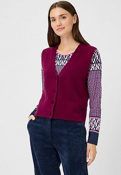 Olsen Strickpullover Weste aus Wollmix günstig online kaufen