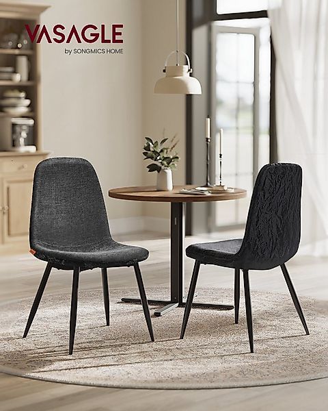 VASAGLE Esszimmerstuhl Metallbeine, verstellbare Füße, pflegeleicht (2 St), günstig online kaufen