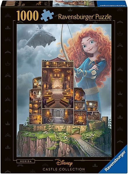 Ravensburger Puzzle Castle Collection - Disney Princess, Merida, 1000 Puzzl günstig online kaufen