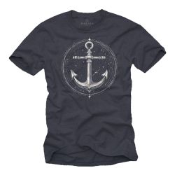MAKAYA T-Shirt mit Anker Motiv für günstig online kaufen