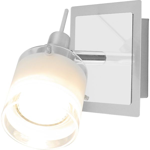 LED-Deckenstrahler Asola 1-flammig Nickel matt 3,5 W Warmweiß 370,m ca. 10 günstig online kaufen