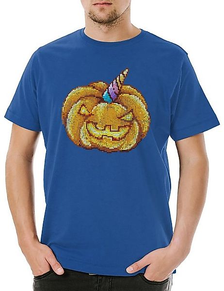 Urban Backwoods Print-Shirt Urban Backwoods Pumpkin Unicorn Herren T-Shirt günstig online kaufen