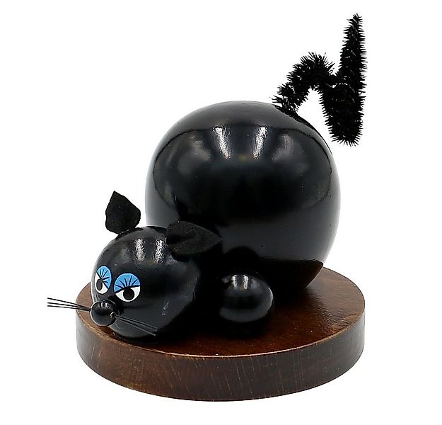 Dekohelden24 Räuchermännchen Holz-Räucherfigur Katze, in braun, ca. 11 cm günstig online kaufen