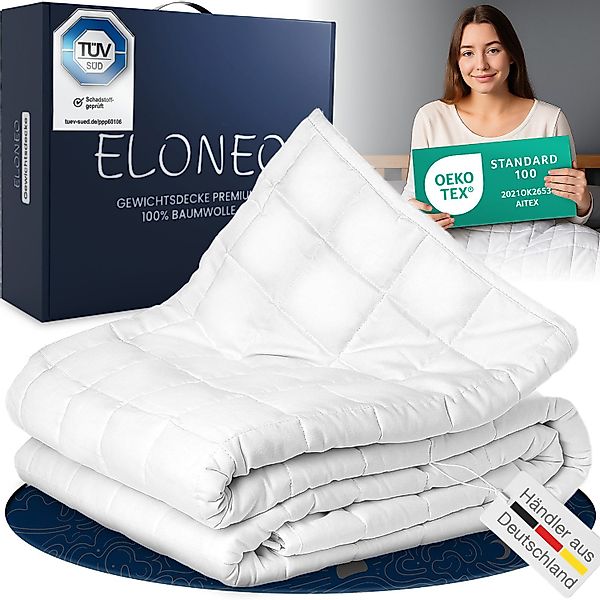 ELONEO Gewichtsdecke Bettdecke, 200 x 200 günstig online kaufen