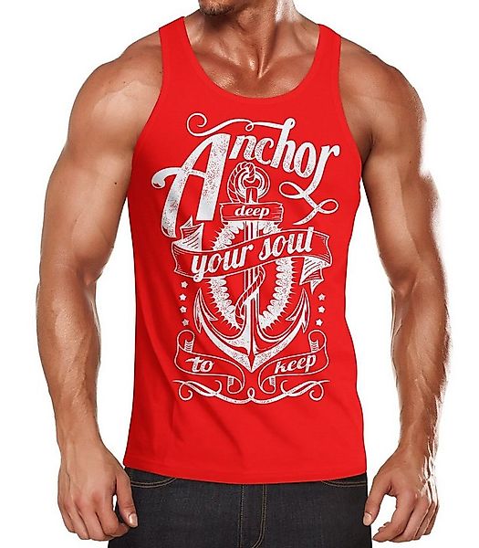 Neverless Tanktop Anker Herren Tank-Top Shirt Aufdruck Neverless® mit Print günstig online kaufen