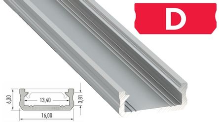 COFI 1453 Rahmenprofil LED Aluminium Profil günstig online kaufen