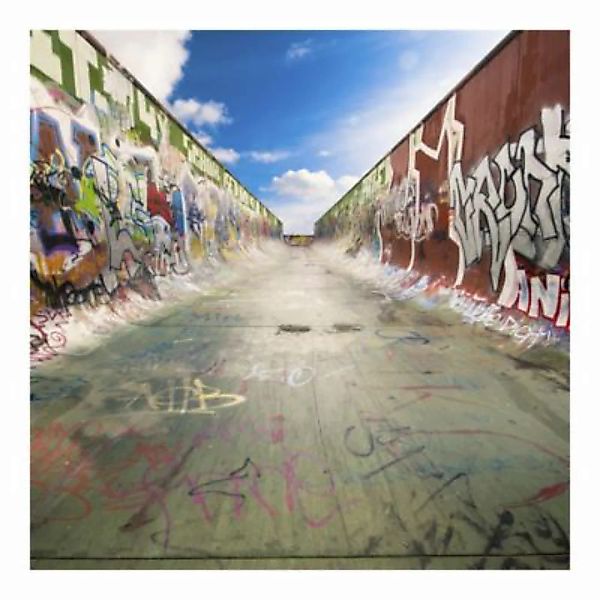 Bilderwelten Kindertapete Skate Graffiti blau Gr. 288 x 288 günstig online kaufen