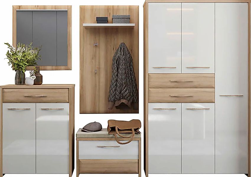 Home affaire Garderoben-Set "Gala" Set, Garderobenschrank,Schuhschrank,Schu günstig online kaufen