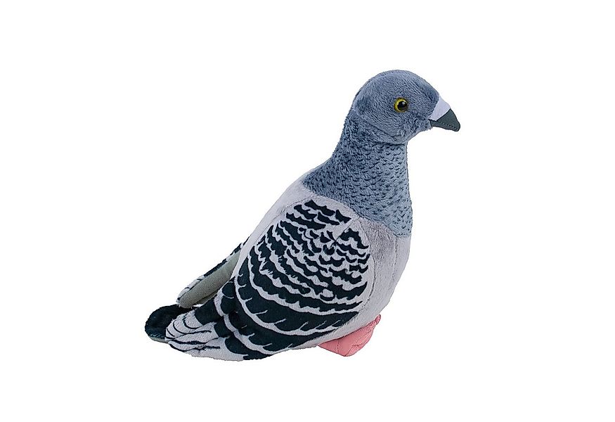 Teddys Rothenburg Kuscheltier Taube grau/schwarz 22 cm Plüschtaube Stofftie günstig online kaufen