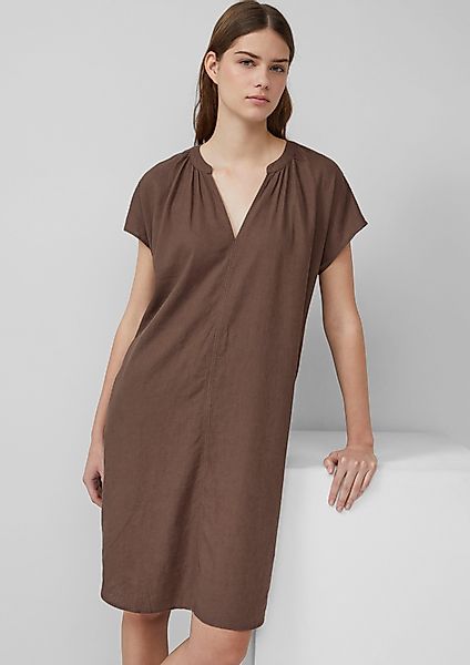 s.Oliver Minikleid Midi-Kleid aus Leinenmix mit günstig online kaufen