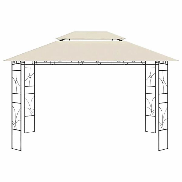 vidaXL Pavillon 4x3x2,7 m Creme 160 g/m2 günstig online kaufen