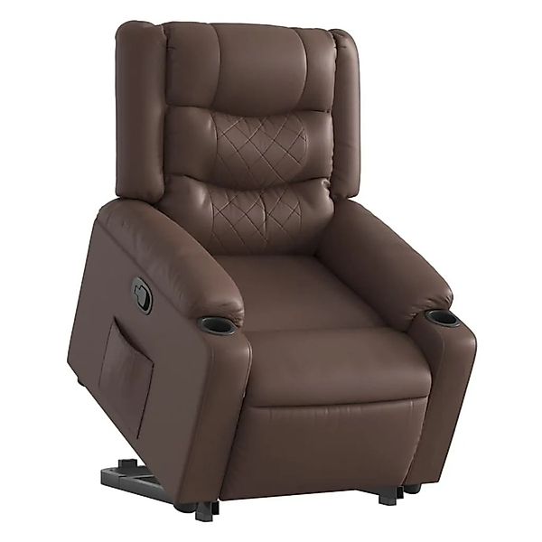 vidaXL Relaxsessel mit Aufstehhilfe Braun Kunstleder 3206553 günstig online kaufen