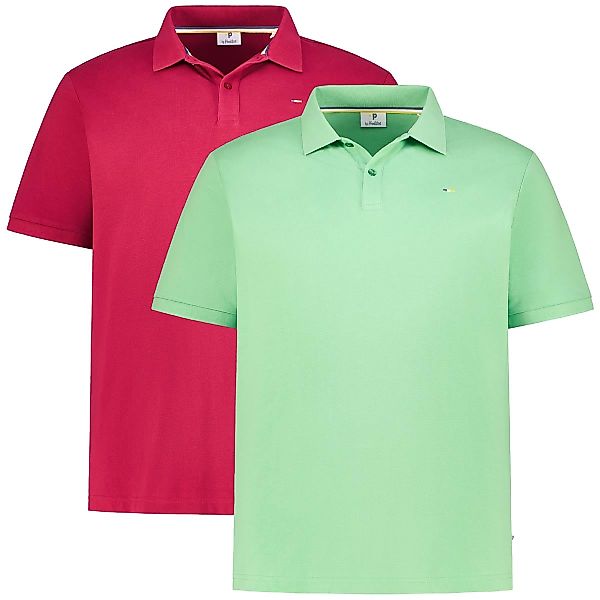 Pfundskerl Doppelpack Poloshirt aus Baumwolle Farbe beere/mint Größe: 7XL günstig online kaufen