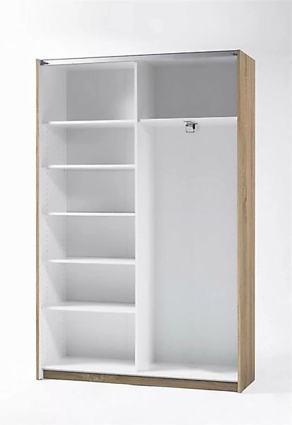 möbelando Kleiderschrank Fred 125 x 196 x 38 cm (B/H/T) günstig online kaufen