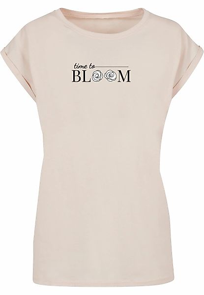 Merchcode T-Shirt "Merchcode Damen Ladies Time to bloom - Extended Shoulder günstig online kaufen