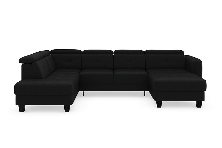sit&more Wohnlandschaft »Belluci U-Form«, Kopfteilverstellung und Federkern günstig online kaufen