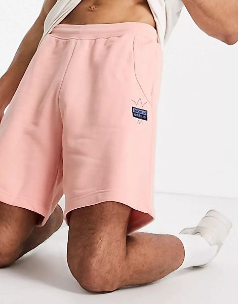 adidas Originals – RYV – Shorts mit abstraktem Muster-Rosa günstig online kaufen