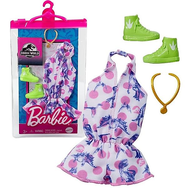 Barbie Puppenkleidung Dino Kleid Barbie Jurassic World Mattel Mode Puppen-K günstig online kaufen
