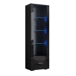 SONNI Glasvitrine Vitrinenschränke mit led beleuchtung,55x35x172cm günstig online kaufen