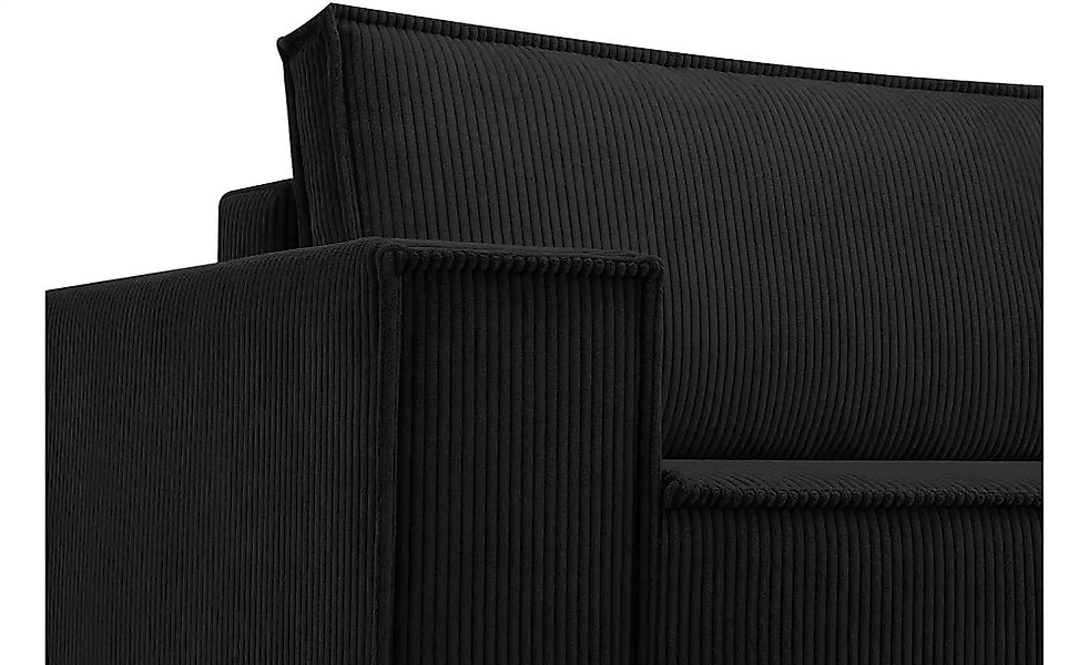 KONSIMO Einzelsofa  Napi ¦ schwarz ¦ Maße (cm): B: 244 H: 89 Polstermöbel > günstig online kaufen
