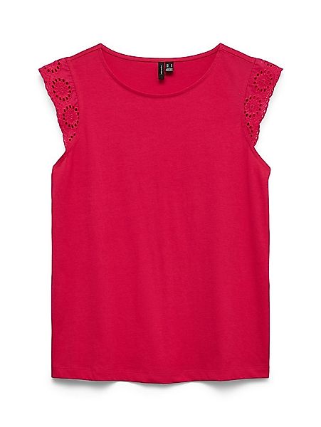 Vero Moda T-Shirt VMEMILY SL GATHERING TOP JRS NOOS Baumwolle, regular fit, günstig online kaufen