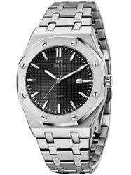 S&T Design Quarzuhr Herrenuhr Armbanduhr Edelstahl günstig online kaufen