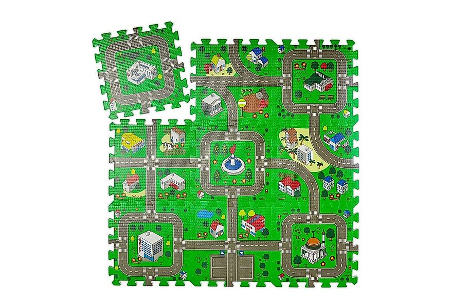 relaxdays Spielmatte Puzzlematte Straße für Kinder günstig online kaufen
