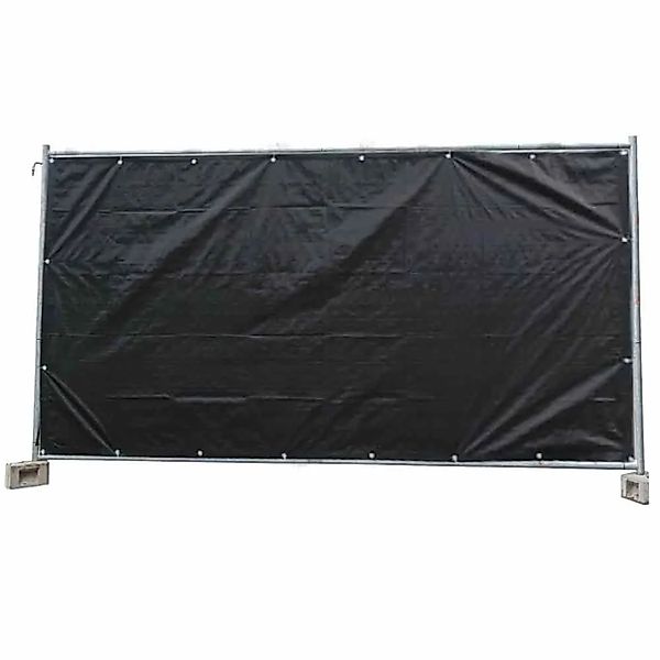 Boni-Shop Bauzaunplane 160g/M  Schwarz PE ,6m X ,1m Sichtschutzplane günstig online kaufen