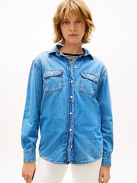 Tommy Jeans Langarmshirt RELAXED DENIM SHIRT EXT BJ8037 mit dem klassischen günstig online kaufen