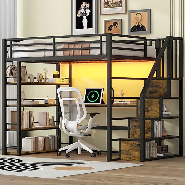 BlingBin Hochbett Funktionsbett Einzelbett Jugendbett (1-St., günstig online kaufen