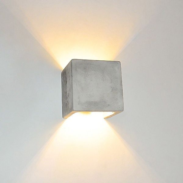 s.luce Wandleuchte Flurlampe Plinth Beton Grau günstig online kaufen