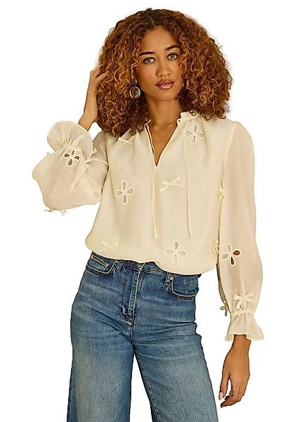 Love & Roses Langarmbluse Love & Roses Bluse mit 3D-Schleife, Regular (1-tl günstig online kaufen