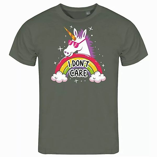 deinshirt Print-Shirt Herren T-Shirt Einhorn I dont care Funshirt mit Motiv günstig online kaufen