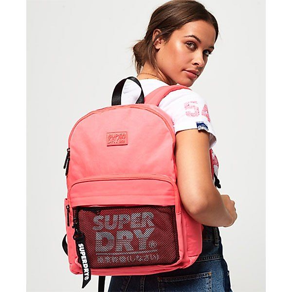 Superdry Mesh Pocket Rucksack One Size Coral günstig online kaufen