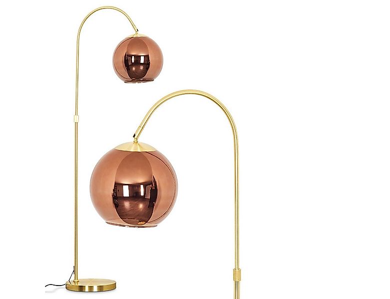 hofstein Stehlampe Stehlampe aus Metall/Glas in Messing/Kupferfarben, ohne günstig online kaufen