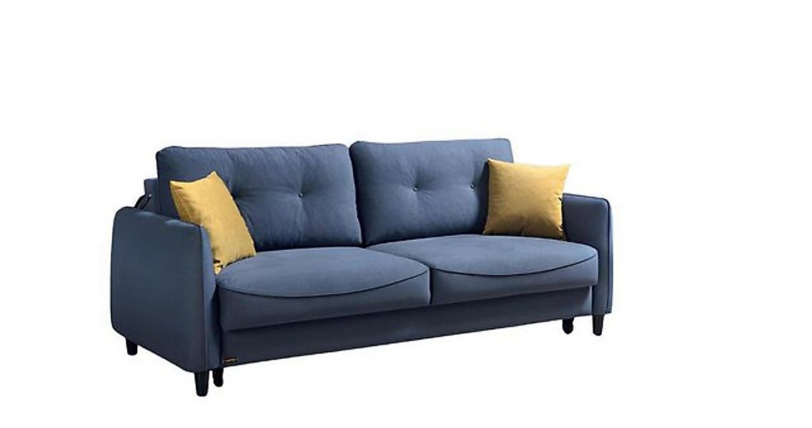 JVmoebel 3-Sitzer Design 3-Sitzer Sofa Couch Schlafsofa Textil Polster Sofa günstig online kaufen