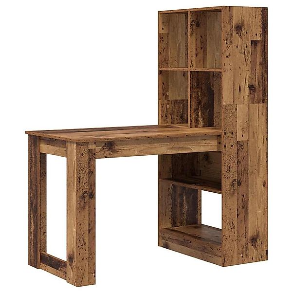 vidaXL Schreibtisch mit Regal Altholz 122 x 67 x 145 cm Holzwerkstoff 33372 günstig online kaufen