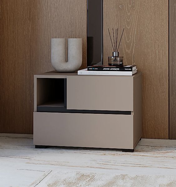 OTTO home Nachtkommode "Cross, moderner griffloser Nachtschrank" Nachttisch günstig online kaufen