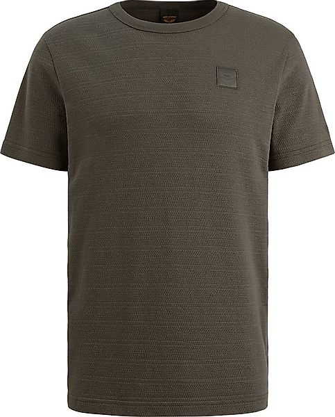PME Legend T-Shirt Jacquard Stripe Beluga Grün - Größe XXL günstig online kaufen