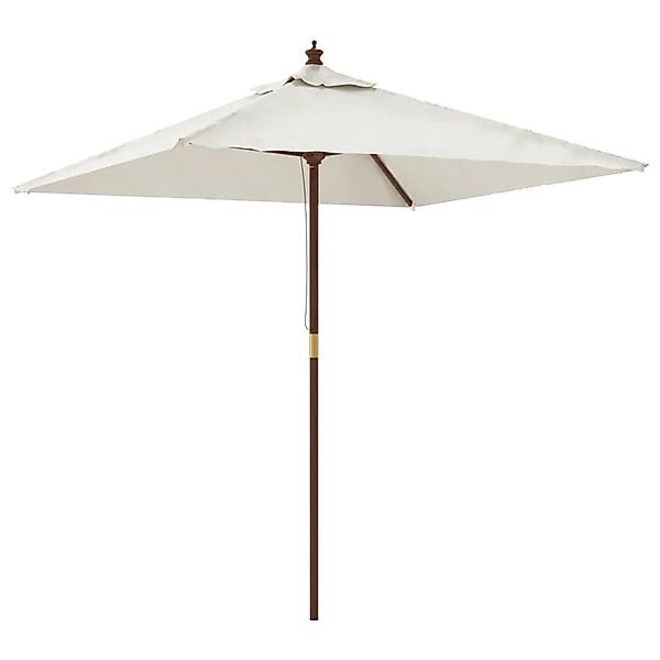 DOTMALL Sonnenschirm Sonnenschirm mit Holzmast 198x198x231 günstig online kaufen