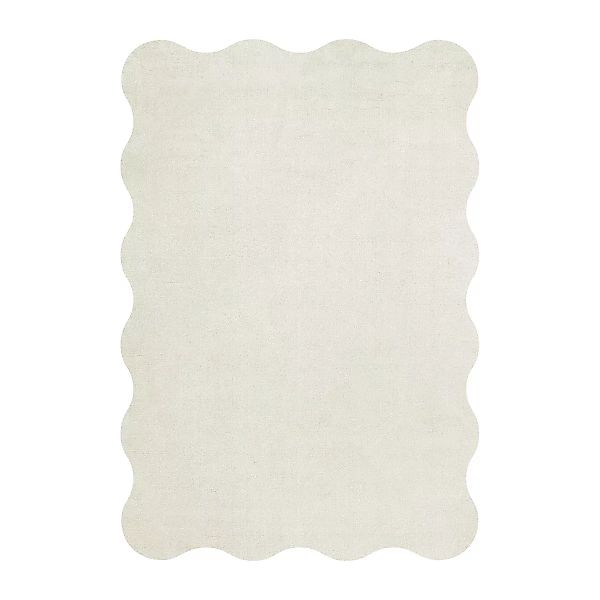 Scallop Wollteppich 160 x 230cm Bone white günstig online kaufen