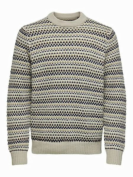 ONLY & SONS Strickpullover Strickpullover Regular Fit Rundhals langarm ONSM günstig online kaufen